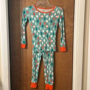 Festive Christmas Green and Red Kids Pajamas. Super soft!